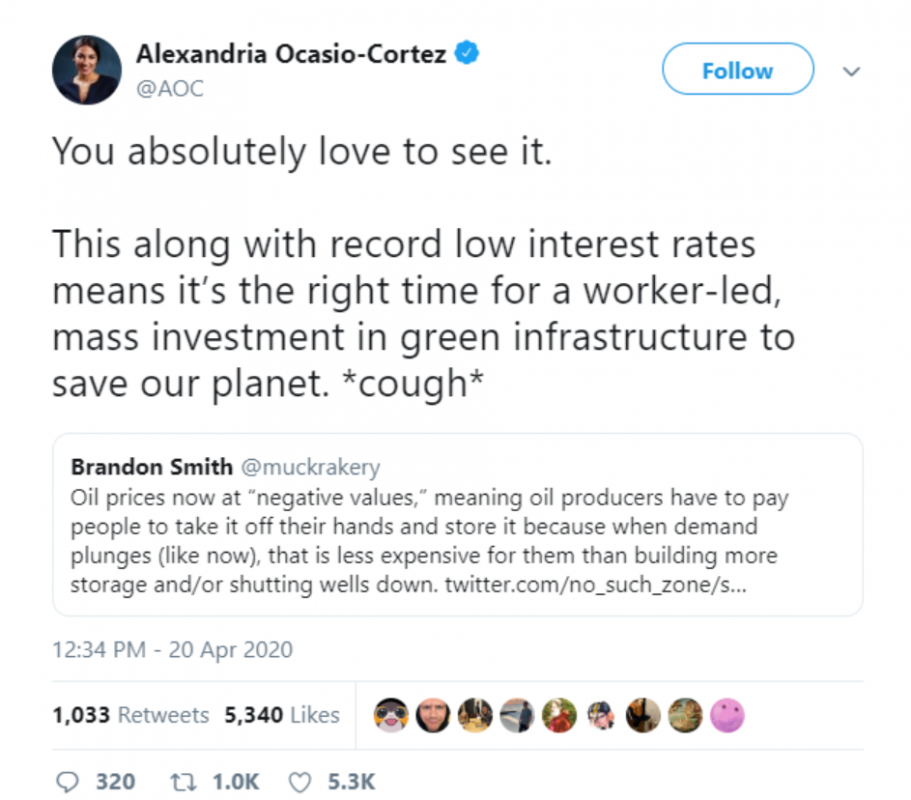 Ocasio Cortez Oil