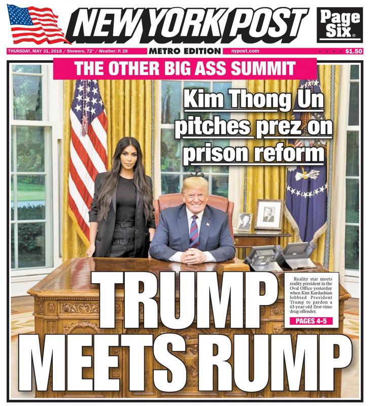 Thursday's New York Post Front Page
