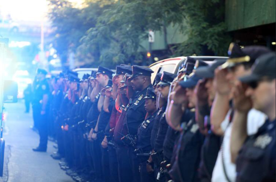 Police salute