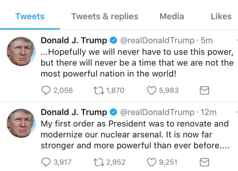 Trump tweets