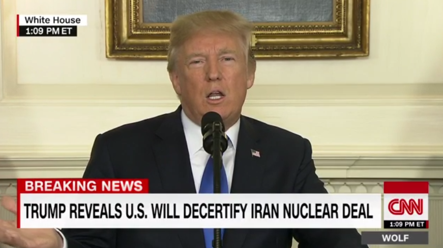 Trump remarks on Iran nuclear deal
