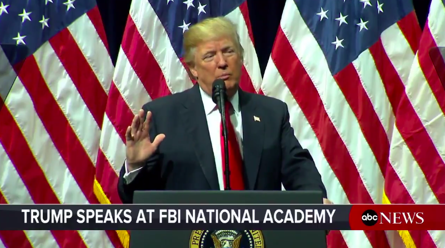 Trump speech FBI