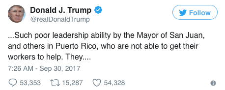 Trump on San Juan Mayor