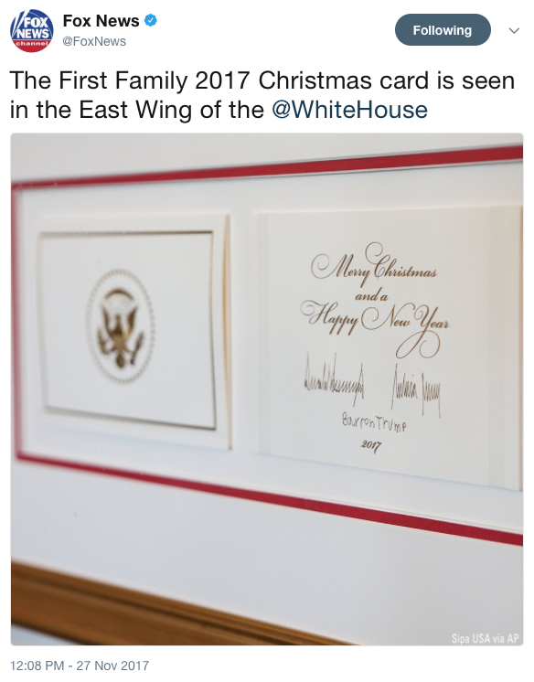 Trump Family Brings 'Merry Christmas' Back to Presidential Christmas