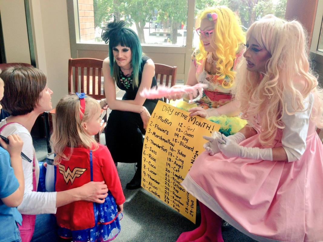 Children Learn Their ‘Drag Queen Name’ At Library Drag