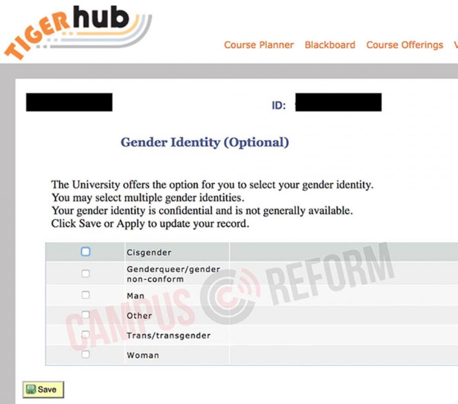 Gender Identity Form