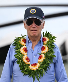 Biden visits Maui.