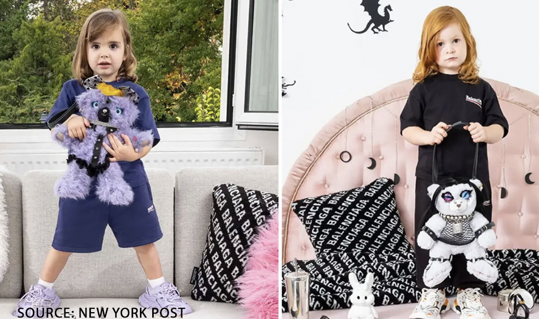 https://nypost.com/2022/11/21/balenciaga-under-fire-over-ads-with-kids-in-bondage-gear/