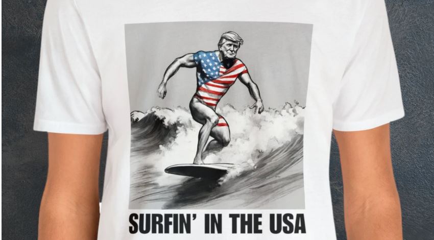 Surfer Trump Tee Shirt
