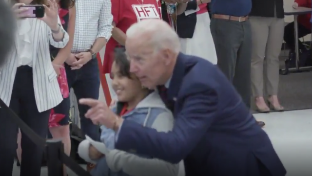 Creepy Joe Biden Draws Fresh Criticism For Touching A 10 Year Old Girl At A Rally Mrctv 5201