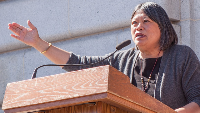 San Francisco Supervisor Chants F The Police Officers Association