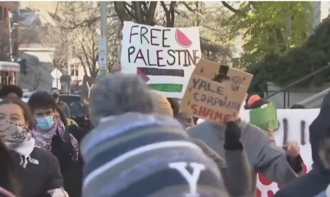 NextImg:Yale Pro-Hamas Protesters Reject Meeting with Trustees, Amnesty Offer