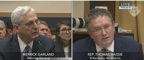 NextImg:Rep. Massie Says ‘I Don’t Think the Country Is Fixable,’ Then Grills Garland