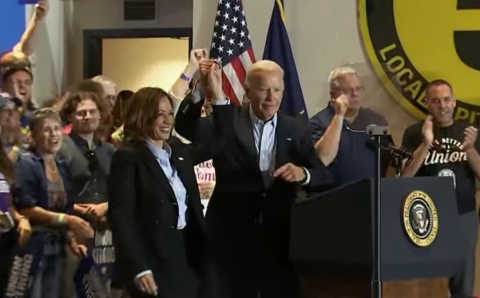 NextImg:Voters Say Kamala Can’t Escape Biden’s Legacy, Despite Her Flip-Flops