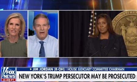 Laura Ingraham Poll: Should Letitia James Face Same $355M Fine as Trump?
