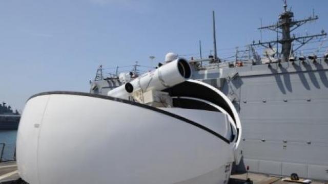 U.S. Navy Demonstrates Awesome New Laser Technology | MRCTV