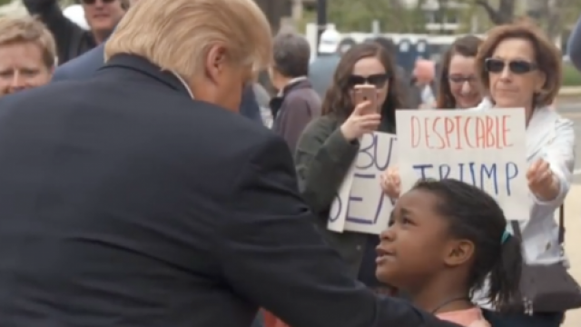 Little Girl Bashing 'Trump' to His Face Proved to be a Hoax | MRCTV