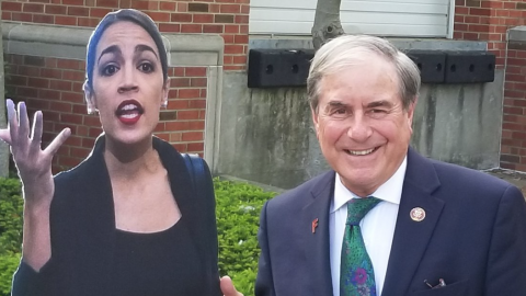 AOC Accuses the GOP of Sexism For 'Posing' Beside Her Likeness - Except It Was a Democrat