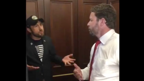 Anti-Trump Protesters Accost Rep. Dan Crenshaw On Capitol Hill - and His Response Is Perfect