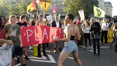 Climate Twerkers Are Back - This Time, Outside D.C.'s Trump Tower