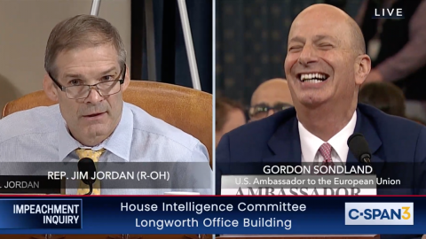 Rep. Jim Jordan Torches Impeachment Witness' 'Presumption' of 'Quid Pro Quo' That 'Never Happened'