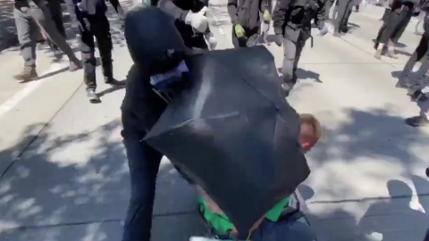 WATCH: Antifa Attacks a Street Preacher Outside Seattle City Hall