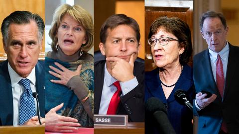 The Five Republicans that Voted for Trump's 'Unconstitutional' Senate Impeachment Trial to Proceed