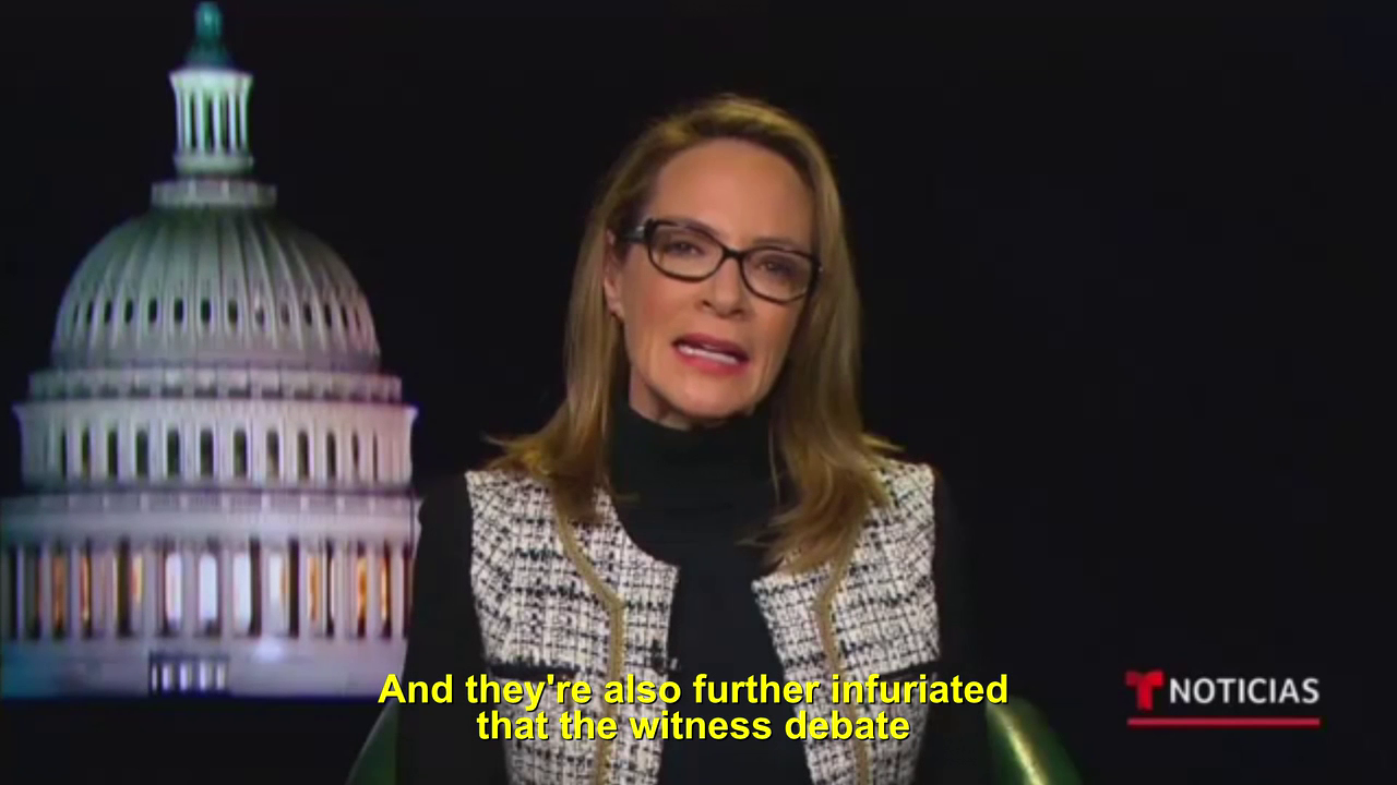 Feigned Shock At Telemundo Over Republican Impeachment Rules Mrctv
